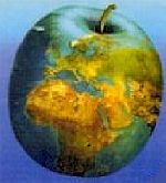 Die Erde als Apfel