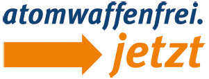Logo: »atomwaffenfrei.jetzt«.